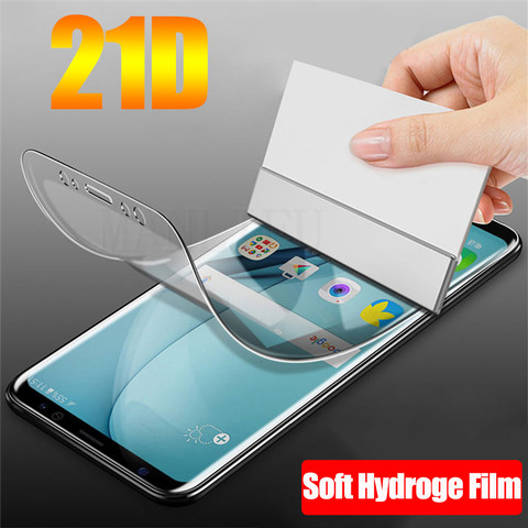 Película adhesiva de hidrogel de TPU suave para móvil, Protector de pantalla frontal de silicona 21D para Motorola Moto One Vision Z2 Z3 Z4 Play G7 G6 G5s E6 Plus ► Foto 1/6