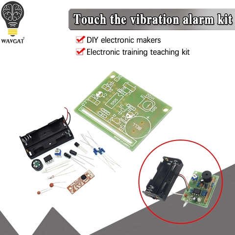 Kit de alarma de vibración táctil fabricante electrónico DIY kit de entrenamiento electrónico kit de enseñanza, laboratorio para estudiantes ► Foto 1/6