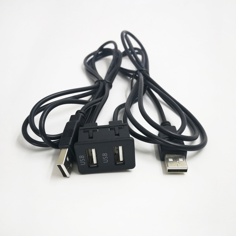 Biurlink-Cable de carga USB DUAL, adaptador de línea de Audio para BMW E46 E39 E53, Toyota Honda, 2 puertos USB ► Foto 1/6