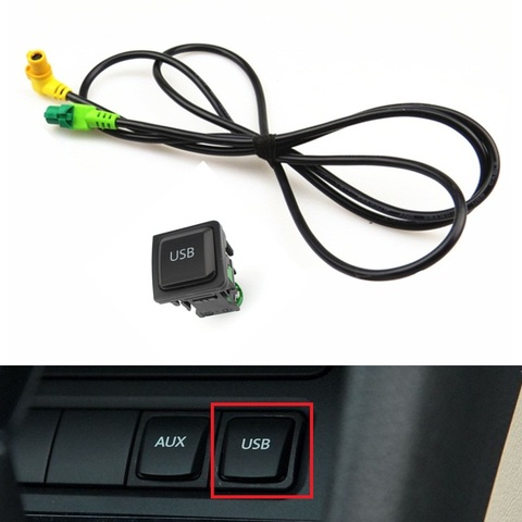 Arnés de cableado de botón para coche, adaptador USB RCD510 RNS315 para vw Passat B6 B7 CC Golf 6 Jetta 5 mk5 6 mk6 Tiguan Polo 5KD035726A ► Foto 1/6