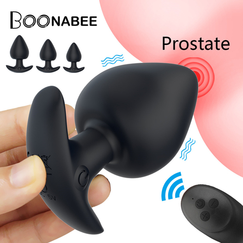 Control remoto inalámbrico hombre de próstata consolador masajeador tapón vibrador Anal enchufe trasero Anal expansión vibrador, Juguetes sexuales para hombres juguetes para adultos ► Foto 1/6