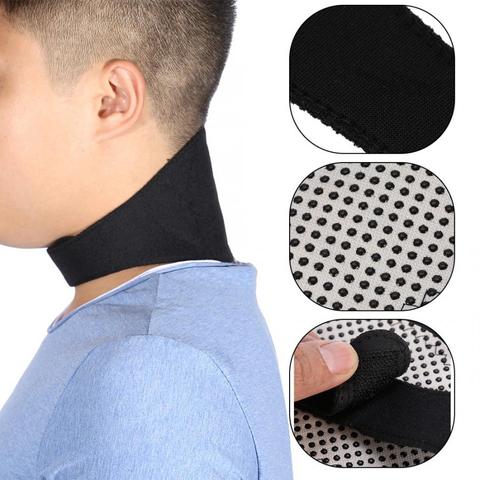 Corrector de postura magnético suave para el cuello, soporte protector para el cuello, alivio del dolor de salud, terapia de calor, tirantes de correa ► Foto 1/6