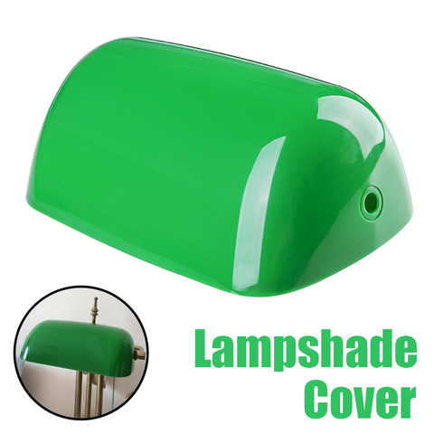 1pc de plástico Vintage lámpara banquero cubierta Retro verde lámpara de banquero tonos lámpara de mesa de 235mm de longitud ► Foto 1/5