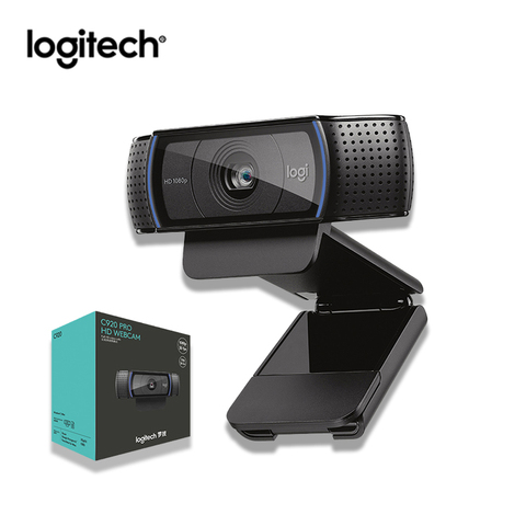 Cámara web 1080P Logitech Original Full HD C920 Pro, cámara de enfoque automático, grabación y llamada de vídeo panorámica para escritorio o portátil ► Foto 1/5