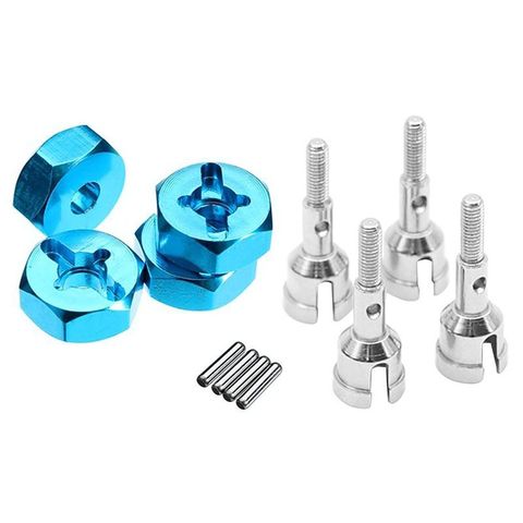 Juego de conversión de ruedas, eje y cubo de buceo hexagonal de 12Mm, gira 1/10 en carretera para WLtoys 1/18 A959 A969 A979 A959B A969-B, piezas de actualización de coche RC ► Foto 1/5