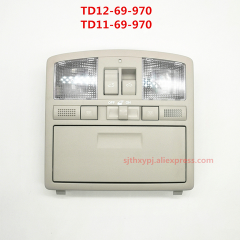 Lámpara de lectura superior para techo de coche, luz de techo Interior e interruptor de techo solar para Mazda 6 GH 07-12 CX-9 TD11-69-970 TD1269970 ► Foto 1/6