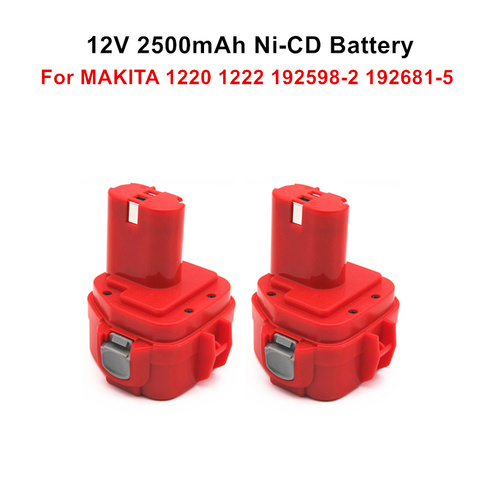 12V 12V 2500mAh Ni-CD herramienta eléctrica de la batería recargable de reemplazo para MAKITA PA12 1220 de 1222, 192598-2 192681-5 193981-6 638347-8 ► Foto 1/4
