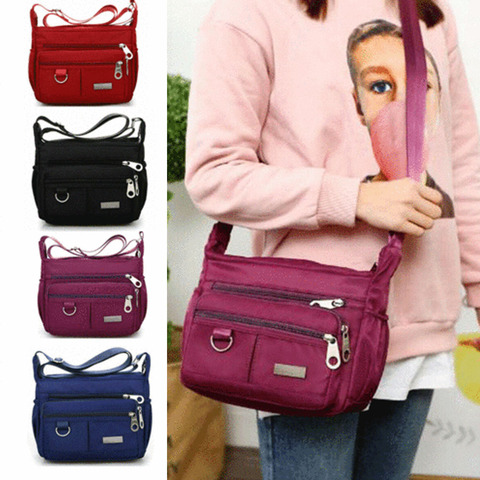 Nueva llegada de bolsos de hombro Oxford para mujer, bolsa cruzada de gran capacidad, impermeable, 4 colores ► Foto 1/6