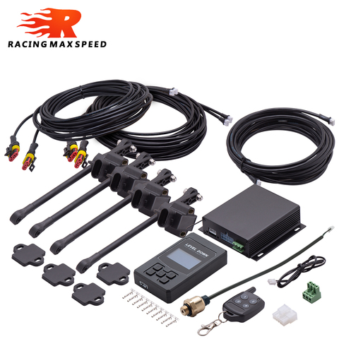 Sistema de control electrónico Universal para suspensión de coche, control remoto por bluetooth y cable, con sensor de altura ► Foto 1/6