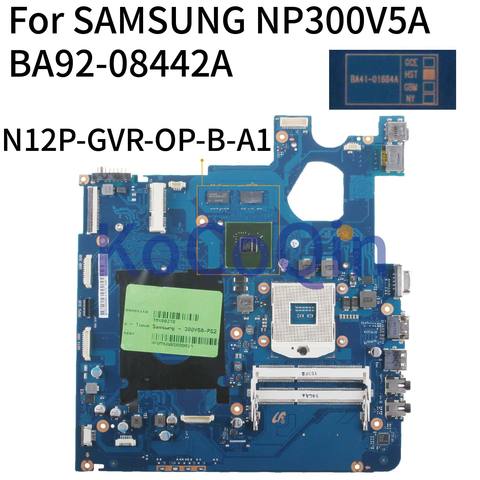 KoCoQin placa base de computadora portátil para SAMSUNG NP300V5A 300V5A HM65 placa base BA41-01664A BA92-08442A N12P-GVR-OP-B-A1 HM65 ► Foto 1/5