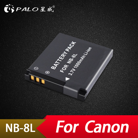 Palo 1 Uds 1000mAh NB-8L NB8L 8L Li-Ion batería para Canon PowerShot A3300 A3200 A3100 A3000 A2200 A1200 es la cámara Paquete de batería ► Foto 1/6