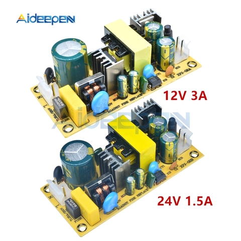 Módulo del interruptor de fuente de alimentación para reparación de repuesto, CA 100V-240V a cc 12V 3A 24V 1.5A 36W, Módulo del interruptor de la fuente de alimentación AC-DC 12V3A 24V1.5A ► Foto 1/6