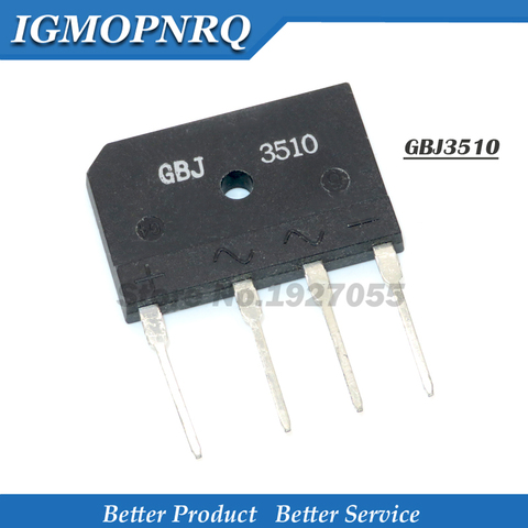 5 uds KBJ3510 GBJ3510 J3510 35A 1000V puente rectificador plano nuevo ► Foto 1/1