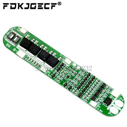 Batería de litio de iones de litio 5S, placa de protección de celdas de circuito integrado, 15A, cargador 18650, PCB, BMS, 18,5 V ► Foto 1/2