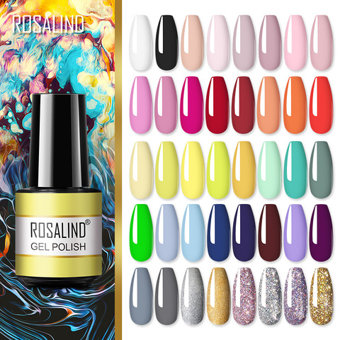 ROSALIND-esmalte de Gel híbrido para manicura, laca de Gel semipermanente Nail art en colores invernales ► Foto 1/6