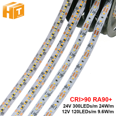 De alta calidad tira de LED de 2216 12V 12V 120LEDs/m 9,6 W/m 24V 300LEDs/m 24W/mk, 3000K 4000K 6000K de alta luminosidad tira de LED 5 m/lote ► Foto 1/6