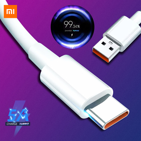 Xiaomi Original Turbo cargador Cable 33w de carga rápida 5A para Mi 10T 10 Pro 5G negro Shark 3S 1M 1,5 M 2M Redmi 9 9C 9A K30i K40 ► Foto 1/6