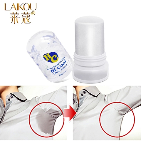 LAIKOU-100% desodorante antitranspirante Natural, palo desodorante de cristal de Alum, eliminación de axilas, 60g ► Foto 1/6