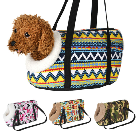 Clásico de transporte de mascotas para perros pequeños acogedor cachorro suave perro gato bolsas mochila al aire libre de viaje para mascotas bolso Pug Chihuahua, suministros para mascotas ► Foto 1/6
