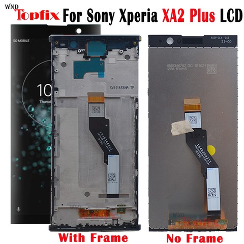 Digitalizador de pantalla táctil de pantalla LCD para Sony Xperia XA2 Plus, repuesto de pantalla LCD de 6,0 pulgadas para Sony XA2 Plus con marco XA2 Plus H4413 ► Foto 1/6