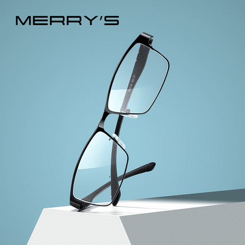 MERRYS-Gafas de aleación de titanio TR90 para hombre, montura óptica para gafas graduadas para miopía, S2219 ► Foto 1/6