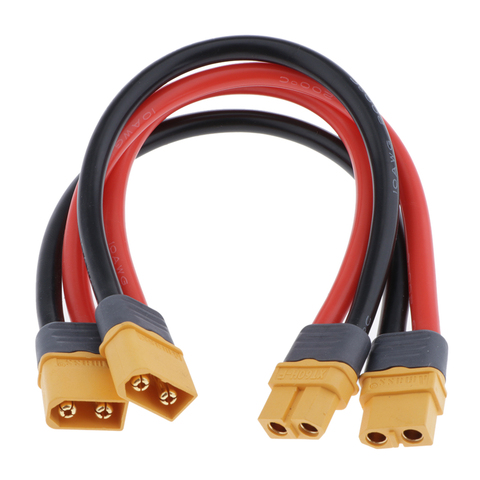 2 lotes de cargador de batería RC 10AWG XT60 Cable de extensión hembra macho ► Foto 1/6