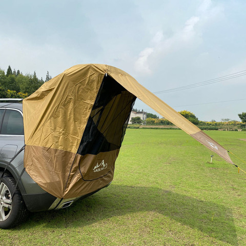 Tienda de campaña contra rayos ultravioleta para maletero de coche, SUV, autoconducción, barbacoa, acampada, extensión de cola, parasol, tienda de campaña turística a prueba de lluvia ► Foto 1/6