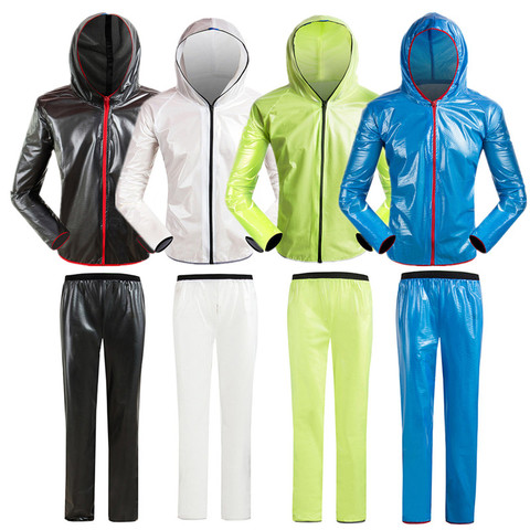 Conjuntos de chaqueta de Ciclismo para hombre y mujer, impermeable, resistente al viento, pantalones reflectantes, Jersey, Ropa de bicicleta ► Foto 1/6