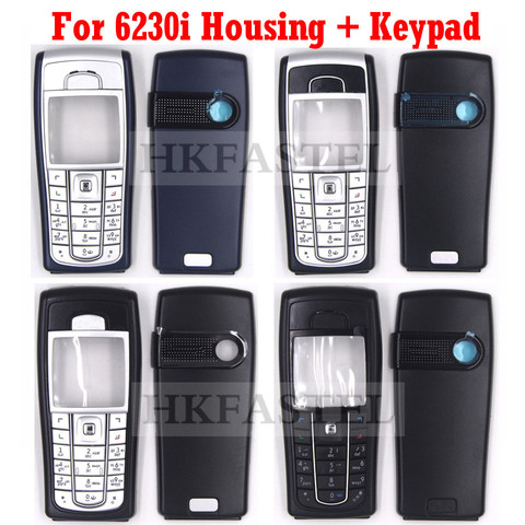 Funda completa de alta calidad para Nokia 6230i 5A, carcasa para teléfono móvil con teclado, color azul oscuro, negro ► Foto 1/5