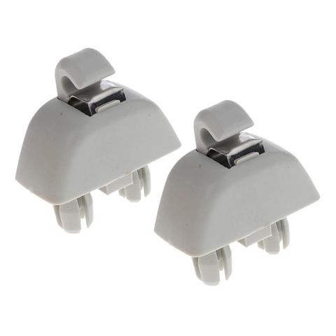 2 uds visera interior gancho Clips para Audi A6 C6 05-13 para VW Passat Polo para SKODA estable características Sun Visor Clip de la suspensión ► Foto 1/6