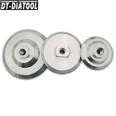 DT-DIATOOL-almohadilla trasera para almohadillas de pulido de diamante, soporte de apoyo para discos de lijado y molienda, base M14 o 5/8 de 3 