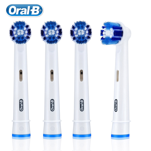 Cabezal de cepillo reemplazable Oral B, 2 o 4 cabezales para un año, limpieza precisa EB20, cuidado de las encías, placa dental diaria, elimina los dientes de adultos ► Foto 1/5