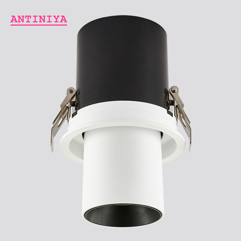 Luz descendente giratoria regulable de aluminio, lámpara de punto para techo, iluminación interior, LED COB, ac85-265V, 9W, 12W, 15W, nueva, 1 Uds. ► Foto 1/5