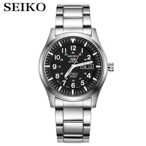 Reloj seiko para hombre 5 reloj automático de marca de lujo reloj de pulsera deportivo resistente al agua relojes de fecha para hombre reloj de buceo reloj masculino SNZG ► Foto 1/6