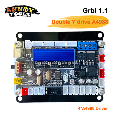 GRBL1.1 controlador USB de 3 ejes soporte fuera de línea, controlador de motor paso a paso Nema 17 42 de 3 ejes A4988 para grabador láser y enrutador CNC ► Foto 1/6