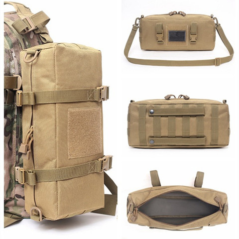 Bolsa de viaje para Mochila Táctica Militar, accesorio del ejército, nailon, deportes al aire libre, pesca, Honda, senderismo, caza, Molle ► Foto 1/6