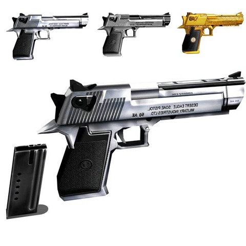 Modelo de pistola de papel de Águila del desierto, arma de fuego, 3D, dibujos hechos a mano, Juguetes ► Foto 1/5