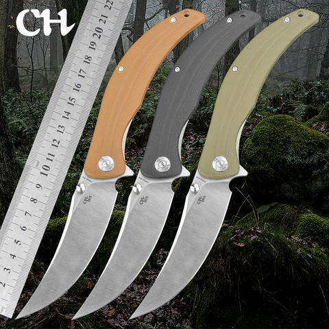 CH Sultan-cuchillo plegable de hoja de acero D2, mango G10, para exteriores, acampada, supervivencia, buceo, herramienta EDC, cuchillos de bolsillo, nuevo ► Foto 1/6