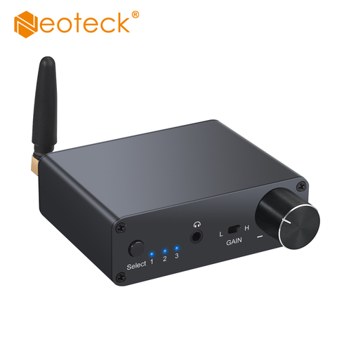 Neoteck-Convertidor de Audio Digital a analógico, Bluetooth DAC 192kHz, amplificador de auriculares con Bluetooth, soporta APT-X, baja latencia, DAC Audio ► Foto 1/6