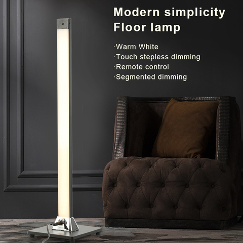 Lámpara LED de pie moderna, luces de suelo con Control remoto, atenuación táctil para interiores, sala de estar, dormitorio, lámpara de pie, decoración para el hogar ► Foto 1/6
