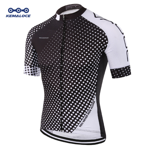 KEMALOCE-Camiseta de Ciclismo Coolmax para hombre, maillot de Ciclismo de montaña, maillot de secado rápido, alta visibilidad ► Foto 1/6
