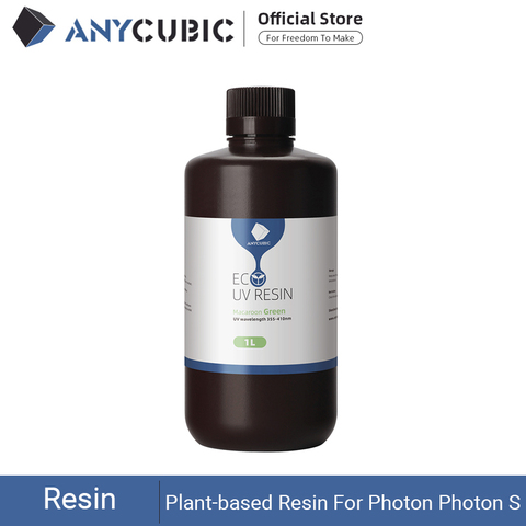 ANYCUBIC-impresora 3D de resina de bajo olor y seguridad resina UV a base de planta de 405nm con curado rápido de alta precisión para impresión LCD 3D ► Foto 1/6