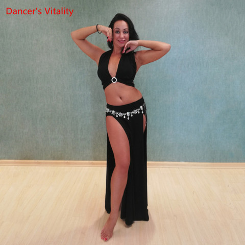 Traje de danza del vientre para mujer, ropa Sexy y elegante para práctica, Ropa de baile Oriental, falda larga de rendimiento profesional ► Foto 1/5