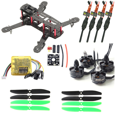 Quadcopter de fibra de carbono ZMR250 C250 Motor de 2204 y 2300kv y Emax BLHeli 12A Esc & CC3D EVO controlador de vuelo 5030 Prop para QAV250 ► Foto 1/6