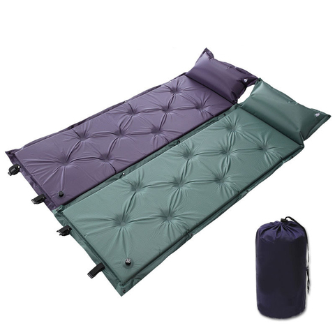 Cojín para acampar plegable, cama mobiliario exterior, jardín, dormitorio, cama suave portátil, 186x56x2,5 CM, colchón para dormir grueso ► Foto 1/6