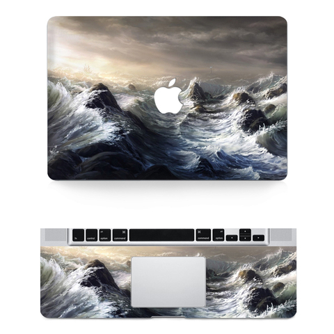 Pegatina protectora de piel para portátil, pegatinas de vinilo con textura para Macbook Air Pro Retina de 11 