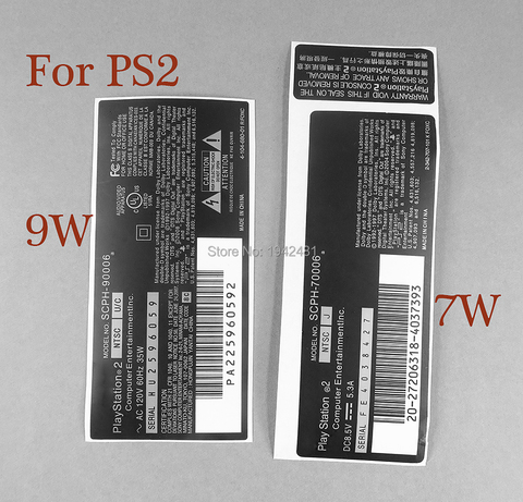 Pegatinas de etiqueta de cubierta completa para Sony Playstation 2 7w 9w, pegatina de controlador para PS2 70000 7w 90000 9w, 5 uds. ► Foto 1/6