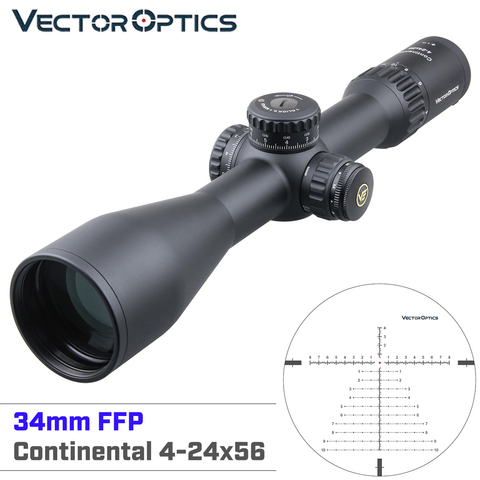 Óptica vectorial de Continental 4-24x56 HD 34mm plasma caza Riflescope 1/10MIL cero para 90% óptica de luz visores 338 de largo alcance ► Foto 1/6