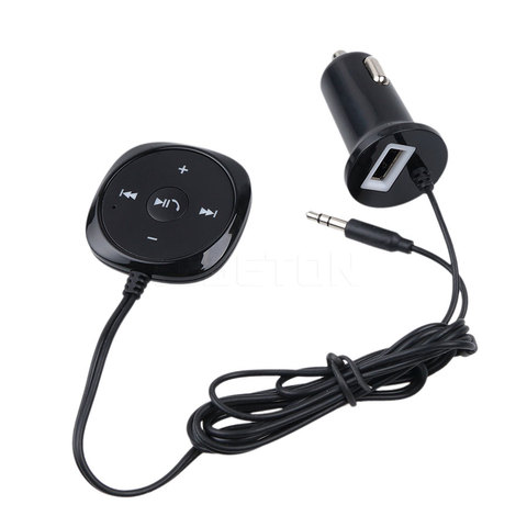 Kit de manos libres para coche, adaptador de receptor de Audio y música MP3 con Bluetooth, Cargador USB, Base magnética, MP3, A2DP, 2022mm, AUX, 3,5, Iphone y Android ► Foto 1/6