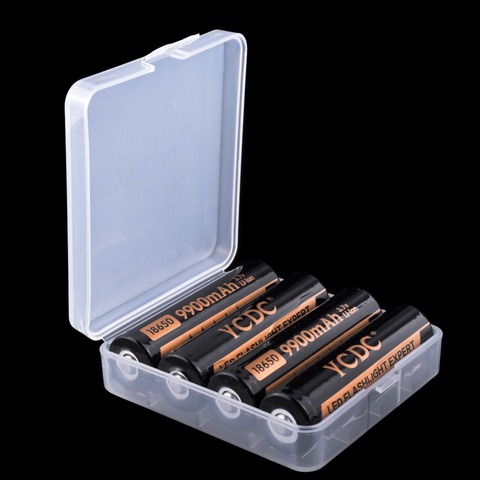 YCDC Durable caja de almacenamiento de la batería 18650 soporte duro para 2/4x18650 4x AA 4xAAA batería recargable banco de energía fundas de plástico ► Foto 1/6